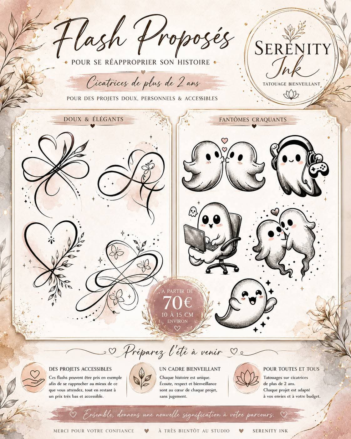 Flash tatouage 5 — Serenity Ink