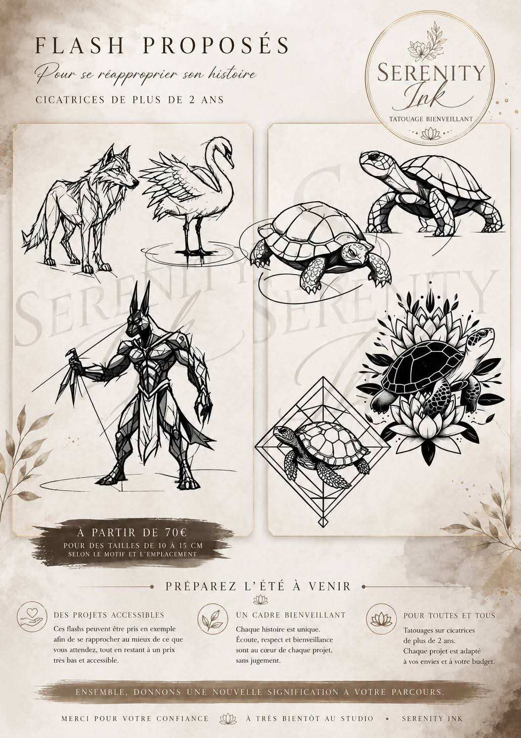 Flash tatouage 7 — Serenity Ink