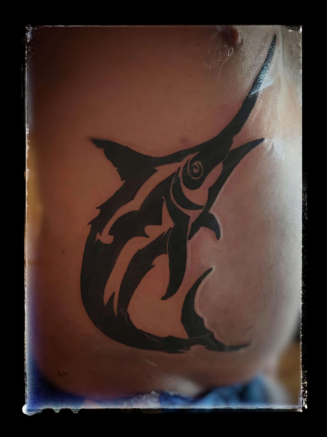 Tatouage marlin tribal